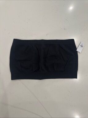 Old Navy XXL Black Ribbed Bandeau Top NWT